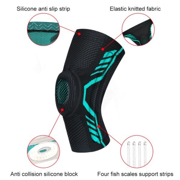Knee Brace with Patella Gel Pads and Side Stabilizers Arthritis Injury Recovery 2Pcs=1Pair - Image 7