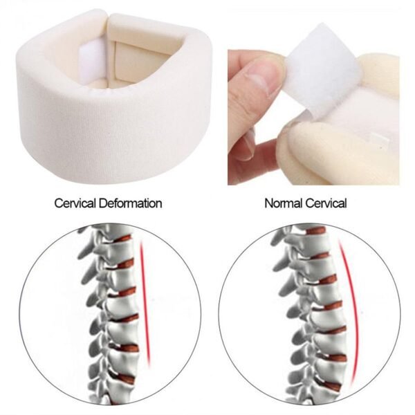 Health Care Adjustable Foam Neck Braces Fix Cervical Pain Relief Neck Supports Caring - Image 2