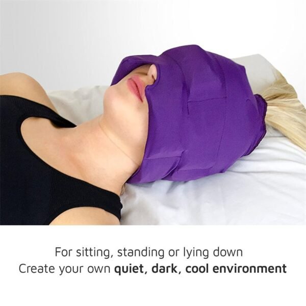 Headache And Migraine Relief Cap - Headache Relief, Elastic, Comfortable, Cool Mask - Image 6