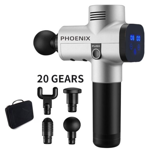 Phoenix Deep Tissue Massager Gun Muscle Relaxation Pain Relief Back Foot Massager - Image 2