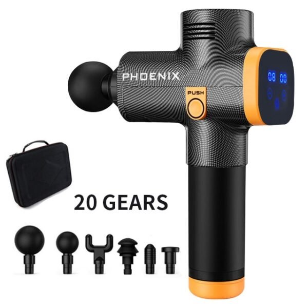 Phoenix Deep Tissue Massager Gun Muscle Relaxation Pain Relief Back Foot Massager - Image 3