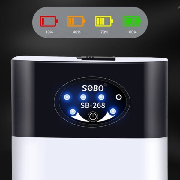 Fish Tank Aquarium Oxygen Pump USB Charging Portable Exhaust Air Stone Ultra Silent Air Compressor - Image 5