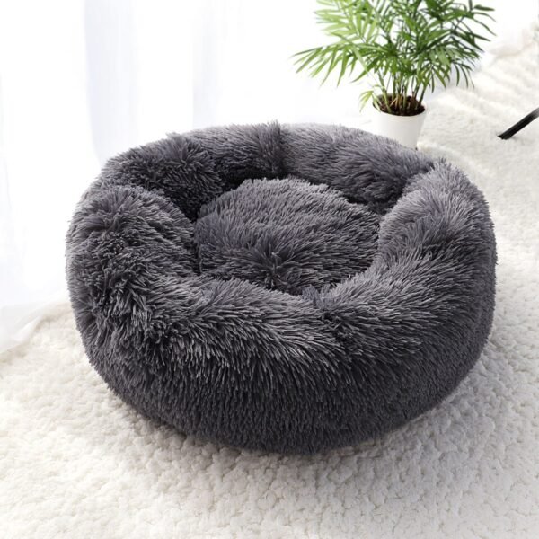 New Warm Sleepping Mat Dog Cat Bed Round Long Plush Cat's House Cave Pet Kitten Cushion Basket - Image 14