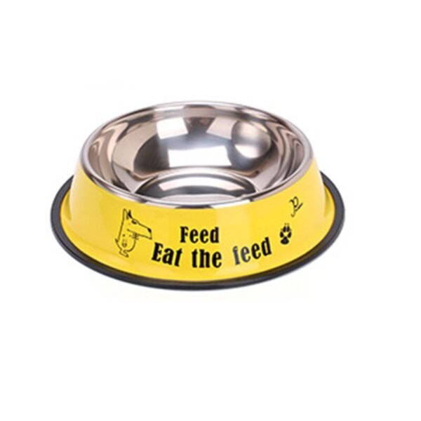 Stainless Steel Bowls Pet Dog Food Dish Non-slip Anti-fall Durable Cat Dogs Feeding Bowl Pets Outdoor - Image 2
