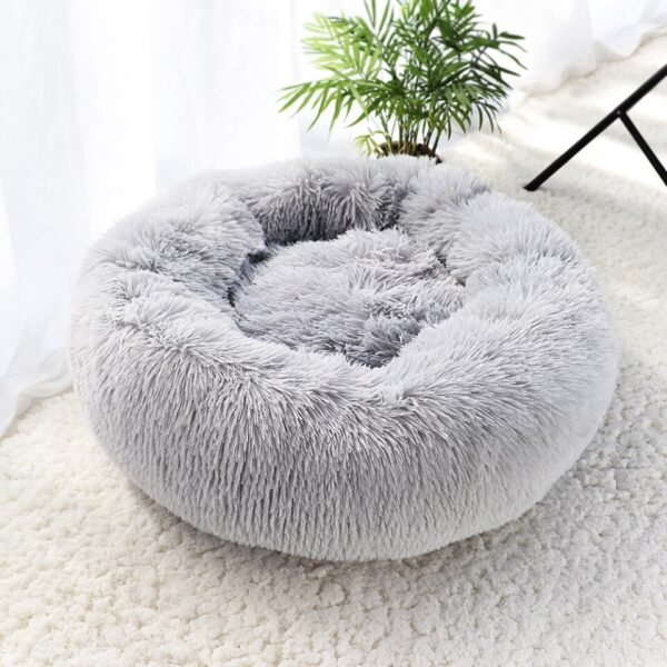 New Warm Sleepping Mat Dog Cat Bed Round Long Plush Cat's House Cave Pet Kitten Cushion Basket - Image 12