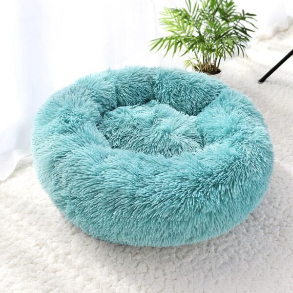 New Warm Sleepping Mat Dog Cat Bed Round Long Plush Cat's House Cave Pet Kitten Cushion Basket - Image 7