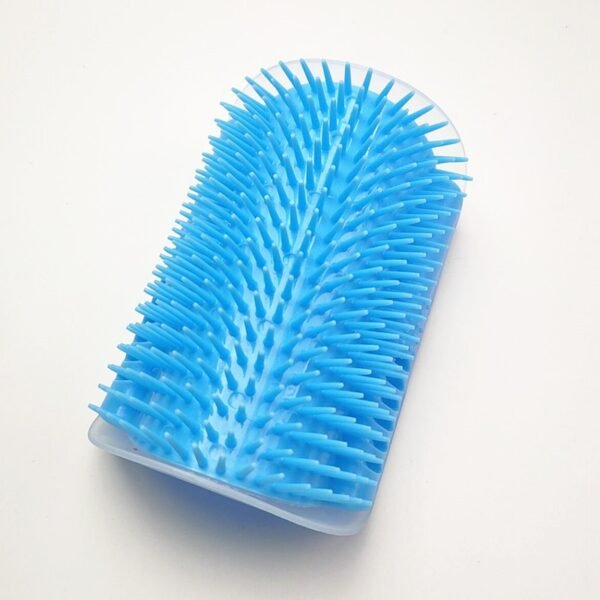 Cats Brush Corner Scratcher Rubbing Cat Massage Self Groomer With Catnip pet hair remover brush - Image 3