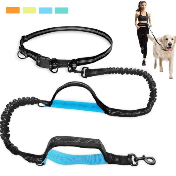 Dog Running Belt Elastic Hands Freely Jogging Dogs Leash Harness Collar Jogging Lead for Dog Supplies