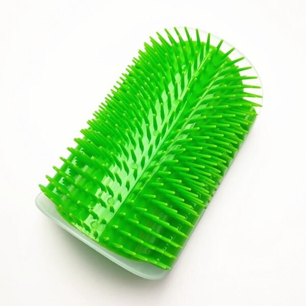 Cats Brush Corner Scratcher Rubbing Cat Massage Self Groomer With Catnip pet hair remover brush - Image 10