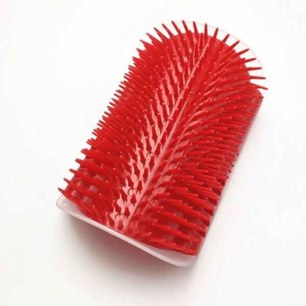 Cats Brush Corner Scratcher Rubbing Cat Massage Self Groomer With Catnip pet hair remover brush - Image 5