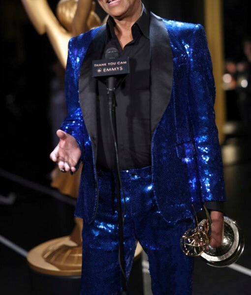 RuPaul Emmys Blue Sequin Blazer - Image 2