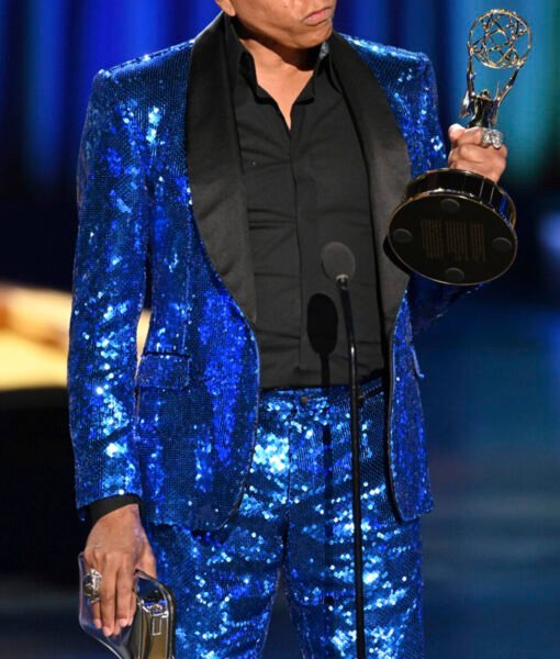 RuPaul Emmys Blue Sequin Blazer