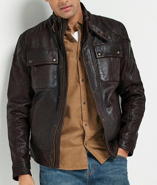 Albert Brown Leather Jacket