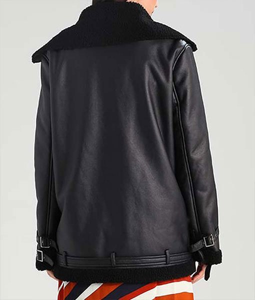 Melissa Shearling Aviator Jacket - Image 3