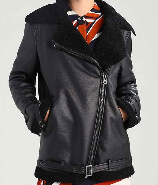Melissa Shearling Aviator Jacket