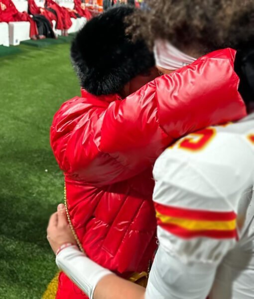 Chief Brittany Mahomes Red Puffer Jacket - Image 4