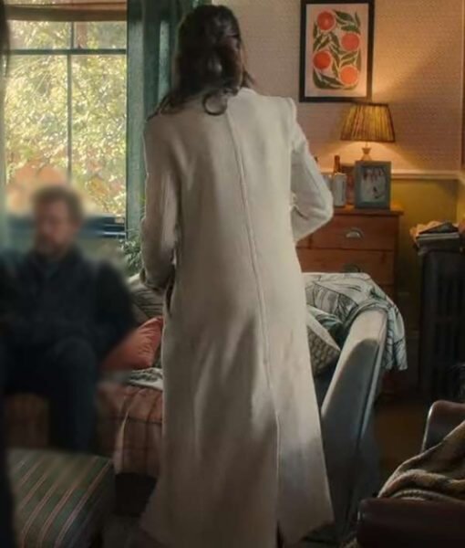 Fool Me Once Michelle Keegan White Trench Coat - Image 3