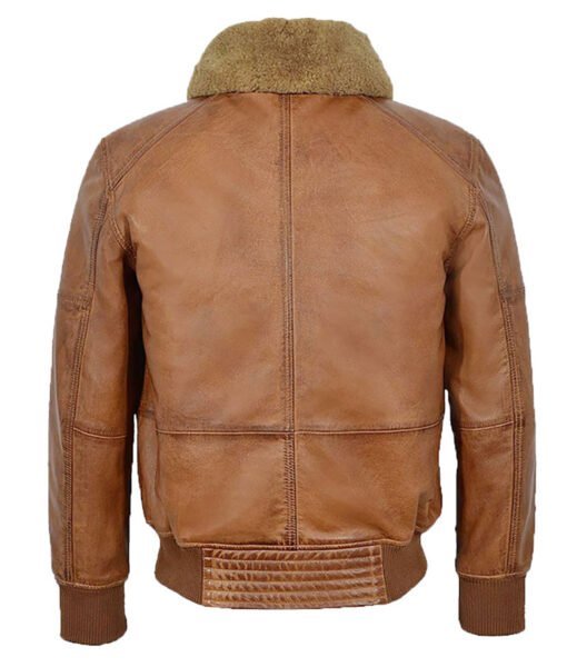 Jackson Brown Leather Jacket - Image 3