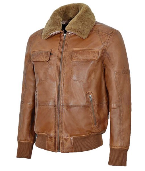 Jackson Brown Leather Jacket - Image 2