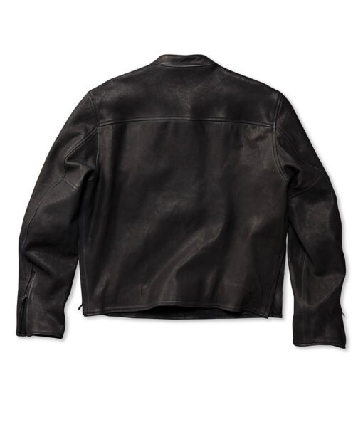 Jason Momoa Black Cafe Racer Jacket - Image 4