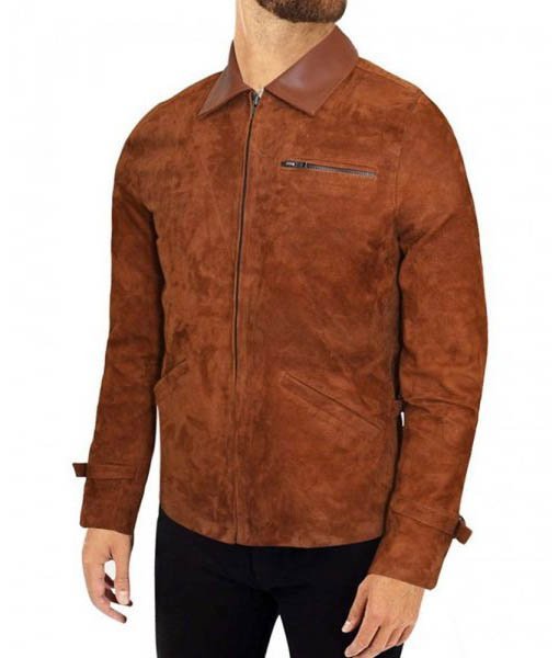 Joshua Brown Mens Suede Jacket