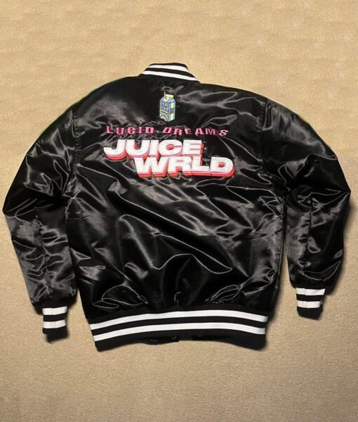 Juice WRLD Black Bomber Jacket - Image 2