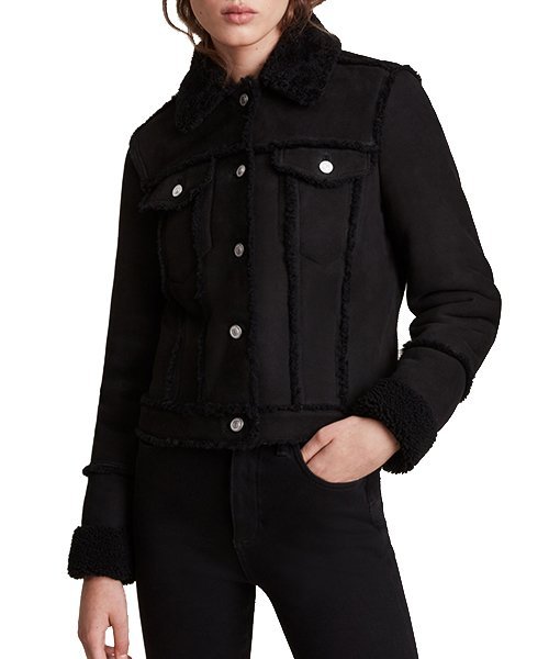 Linda Shearling Aviator Jacket