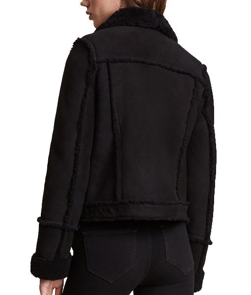 Linda Shearling Aviator Jacket - Image 4