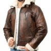Men’s Brown B-3 Bomber Jacket