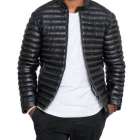Men’s Ultima Puffer Leather Jacket