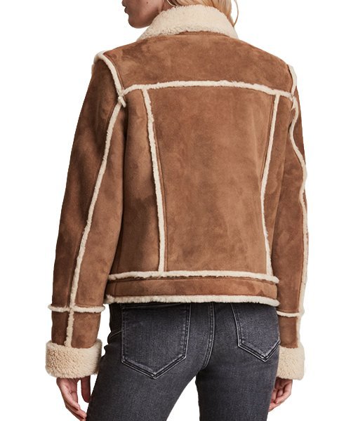 Myra Shearling Aviator Jacket - Image 4