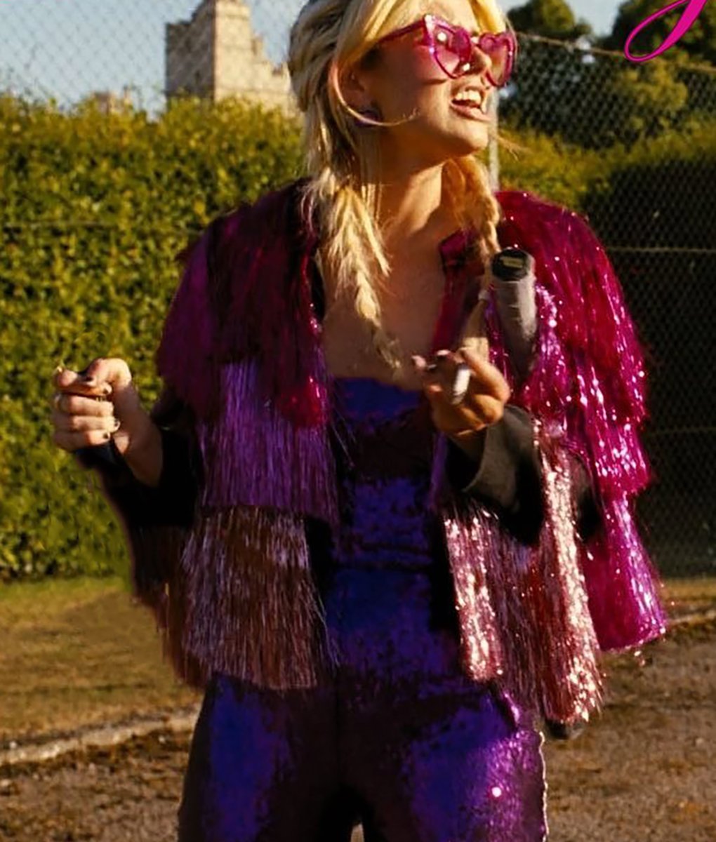Saltburn Alison Oliver Fringe Jacket