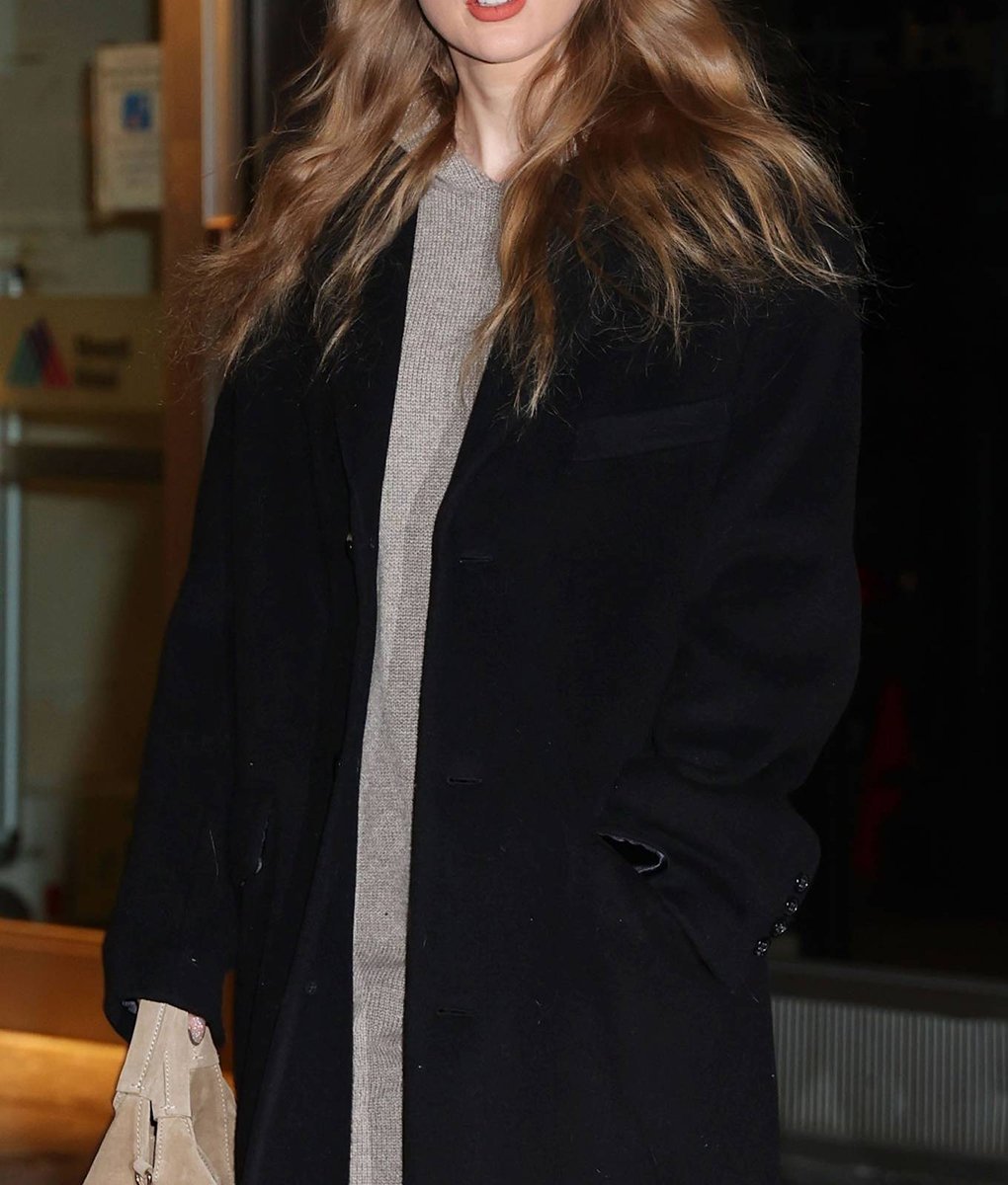 Taylor Swift Black Long Coat