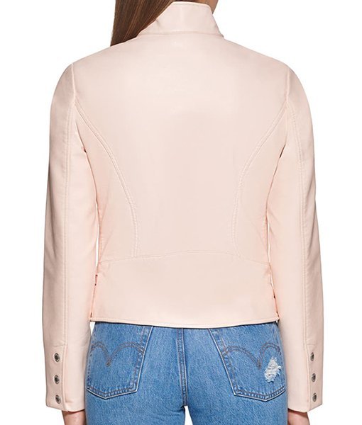 Womens Cafe Racer Leather Jacket - Image 3