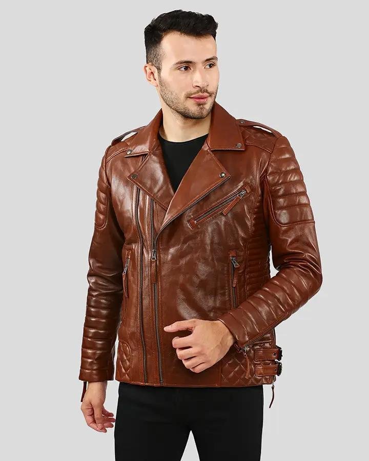 BRAD BROWN MOTORCYCLE LEATHER JACKET - Image 7