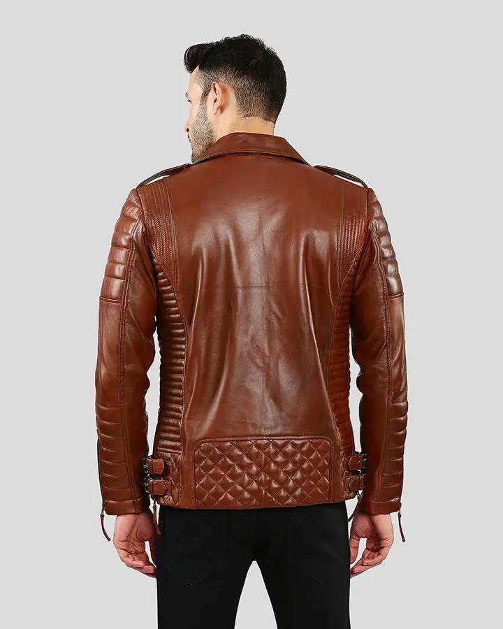 BRAD BROWN MOTORCYCLE LEATHER JACKET - Image 5