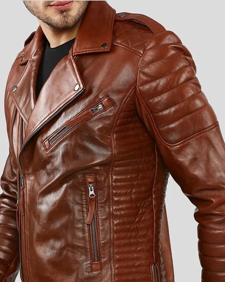 BRAD BROWN MOTORCYCLE LEATHER JACKET - Image 3