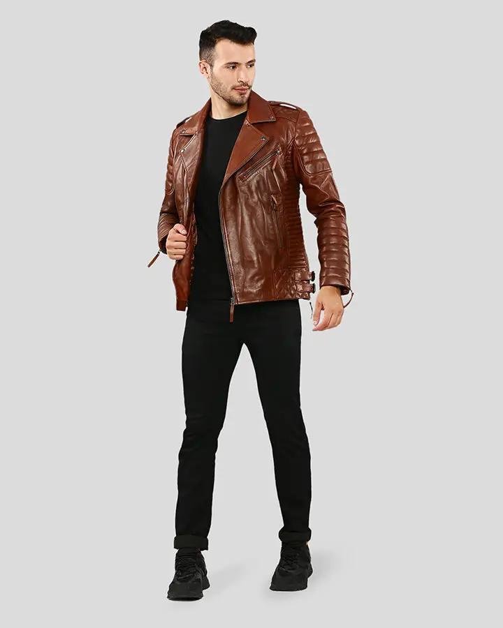 BRAD BROWN MOTORCYCLE LEATHER JACKET - Image 2